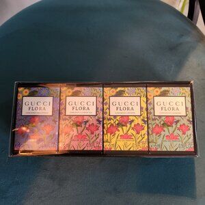 GUCCI ~ 4PC Mini Perfume Gift Set ~ FLORA ~ New In Box ~ (4x0.16 Fl Oz)